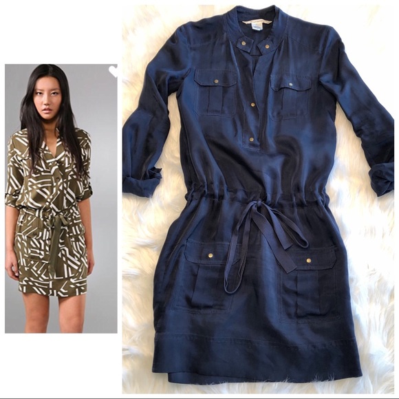 Diane Von Furstenberg Dresses & Skirts - 🌷HostPick❤️Diane Von Furstenberg navy Selma dress